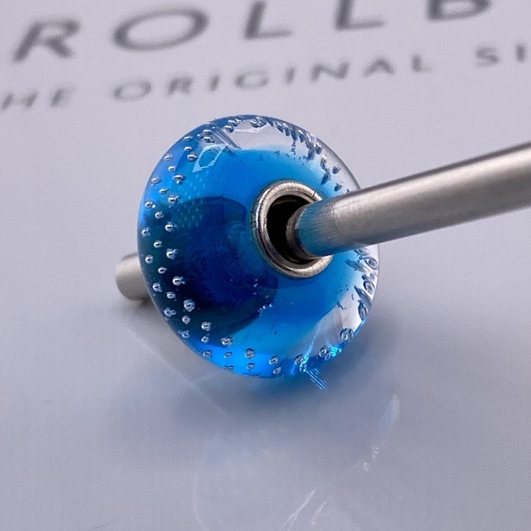 Trollbeads Silver Trace Turquoise Bead