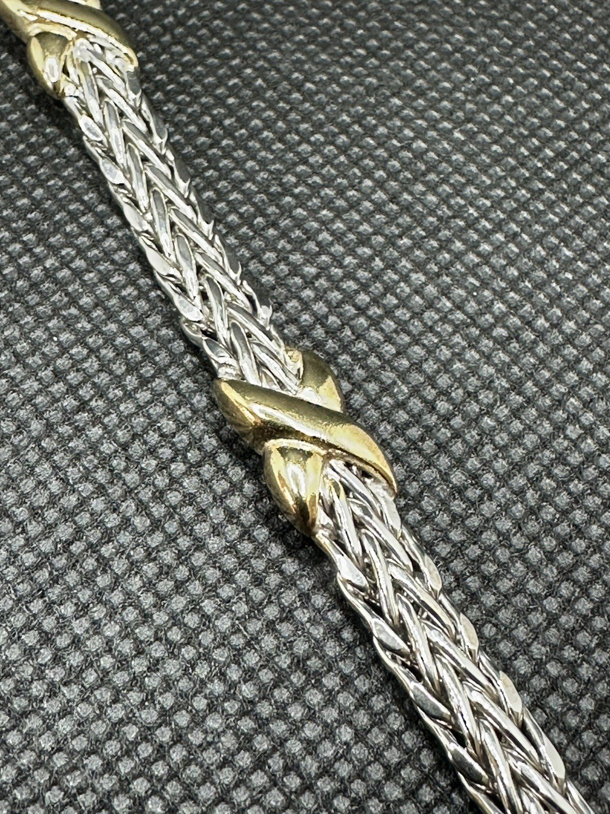 ❤️ Elegant Artisan Woven Snake 925 Sterling Silver Bracelet 9.1g 7”