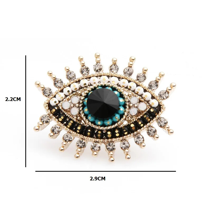 Elegant EVIL Eye Brooch Pin Fashion Jewelry Accessory