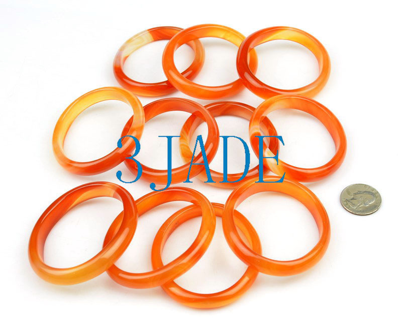 60mm*50mm Oval Carnelian / Red Agate Bangle Slim Bracelet