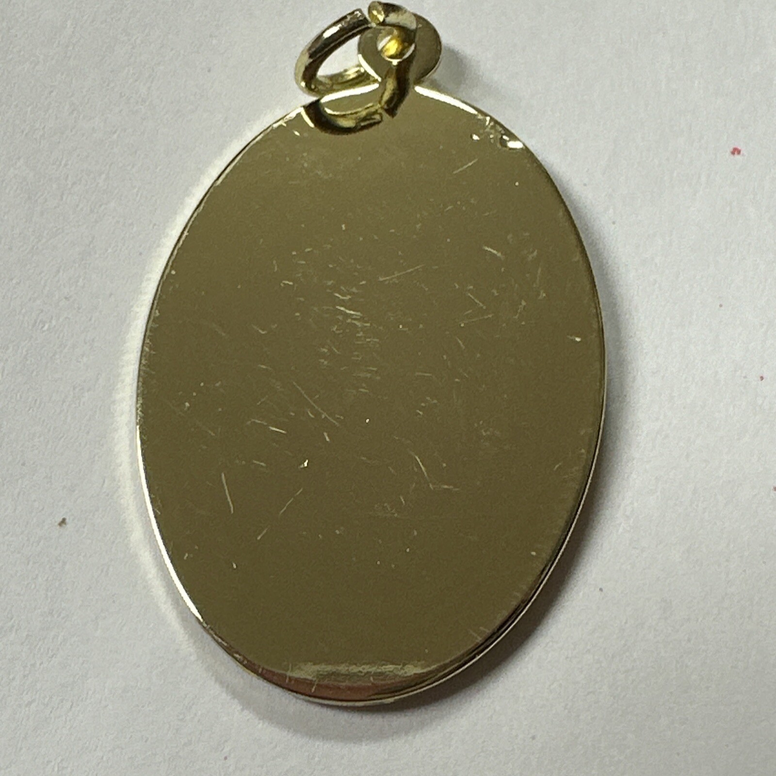 Oval Shaped “Jesus Christ” Pendant Only, No Chain