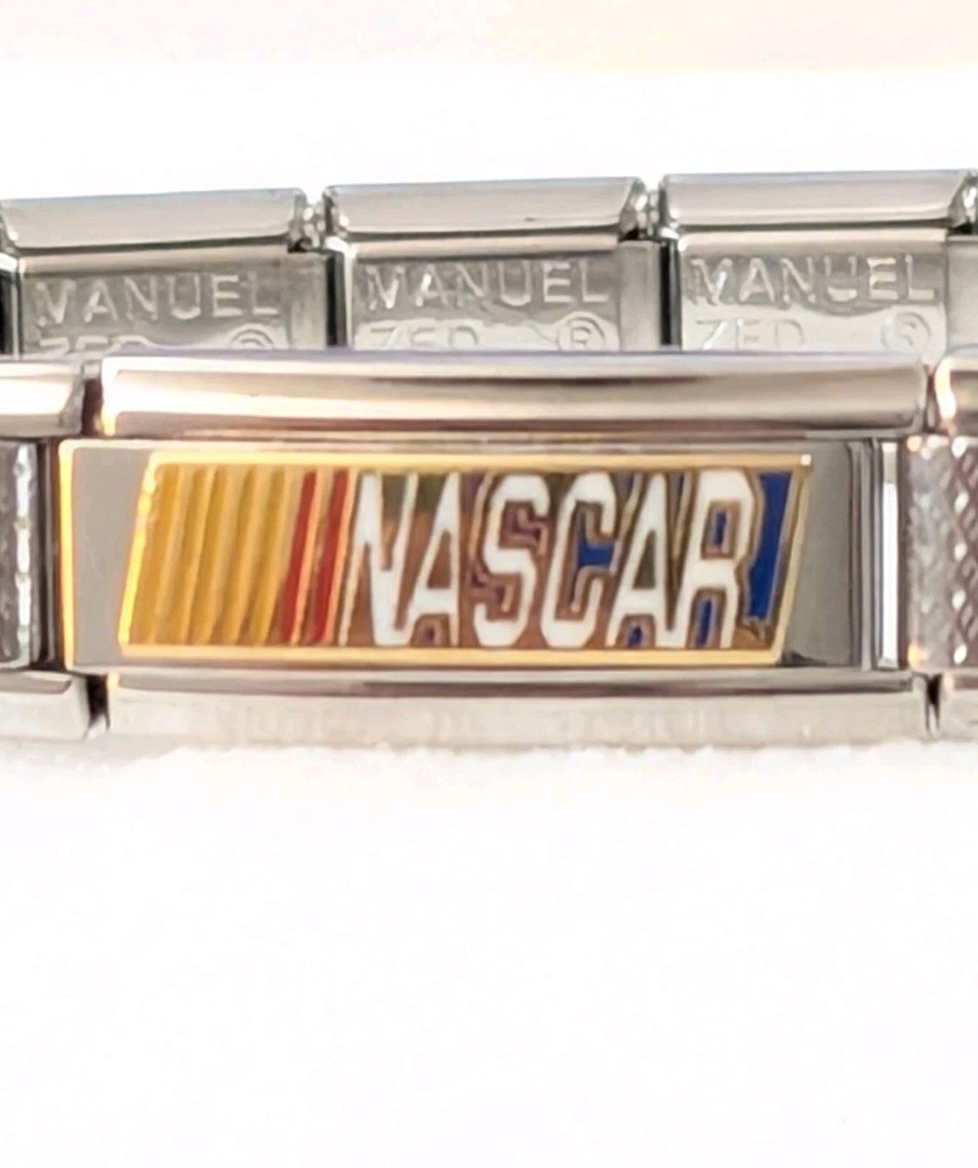 Authentic Manuel Zed Bracelet NASCAR Peter David Italian Charm JE25
