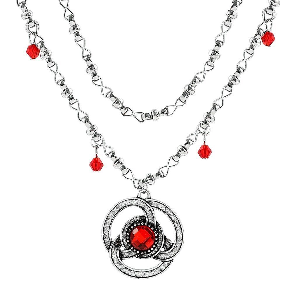 House of The Dragon Necklaces Princess Rhaenyra Targaryen Red Pendant Earring