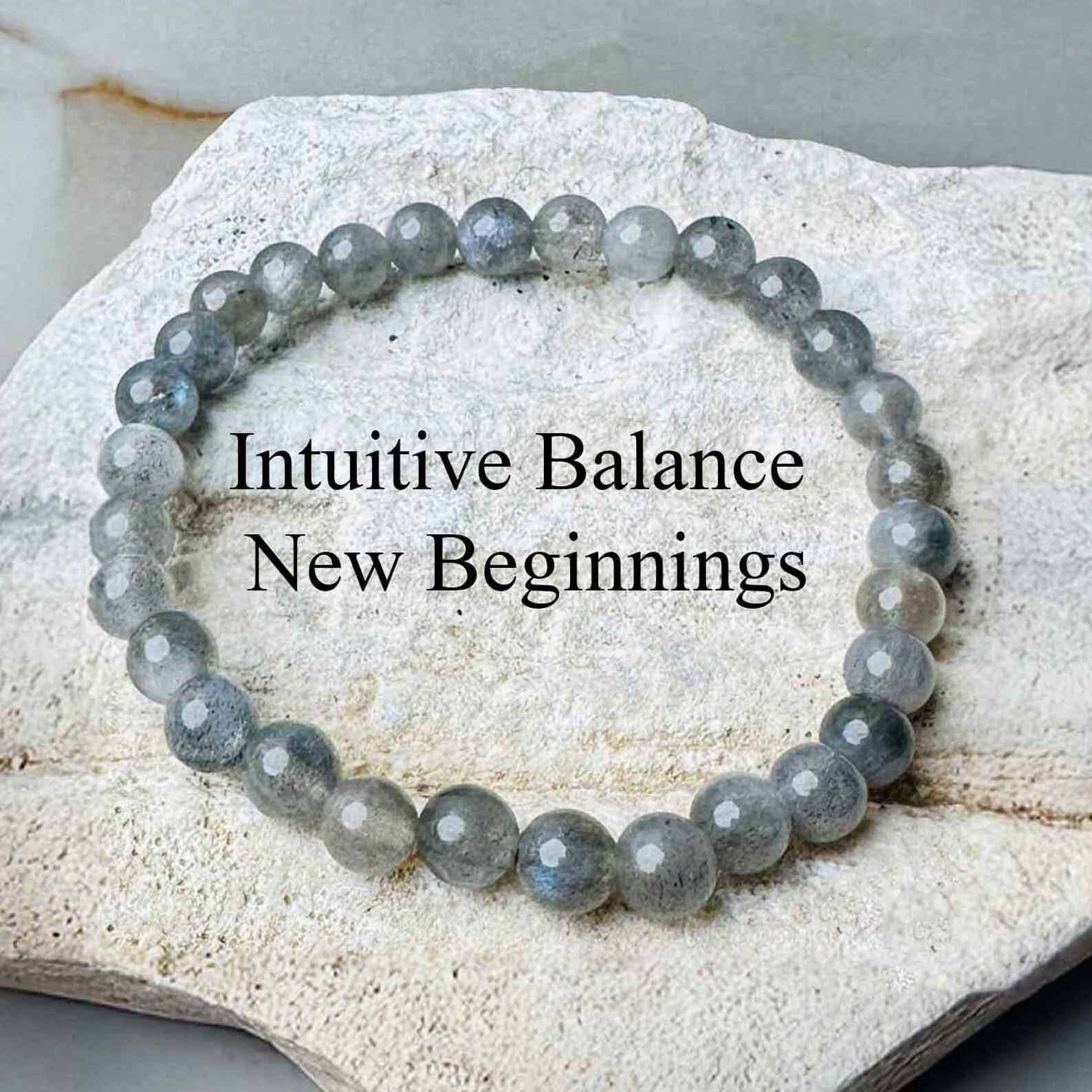 Natural Labradorite 8MM Beads Healing Reiki Gemstone Handmade Stretch Bracelet