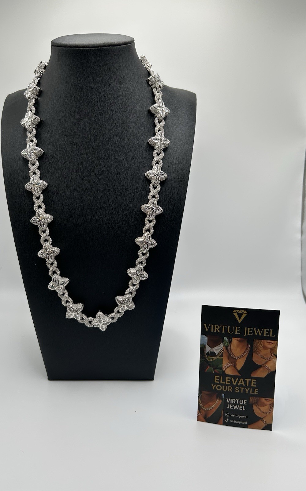 Virtue Jewel Silver Tone Beaded Knot Necklace