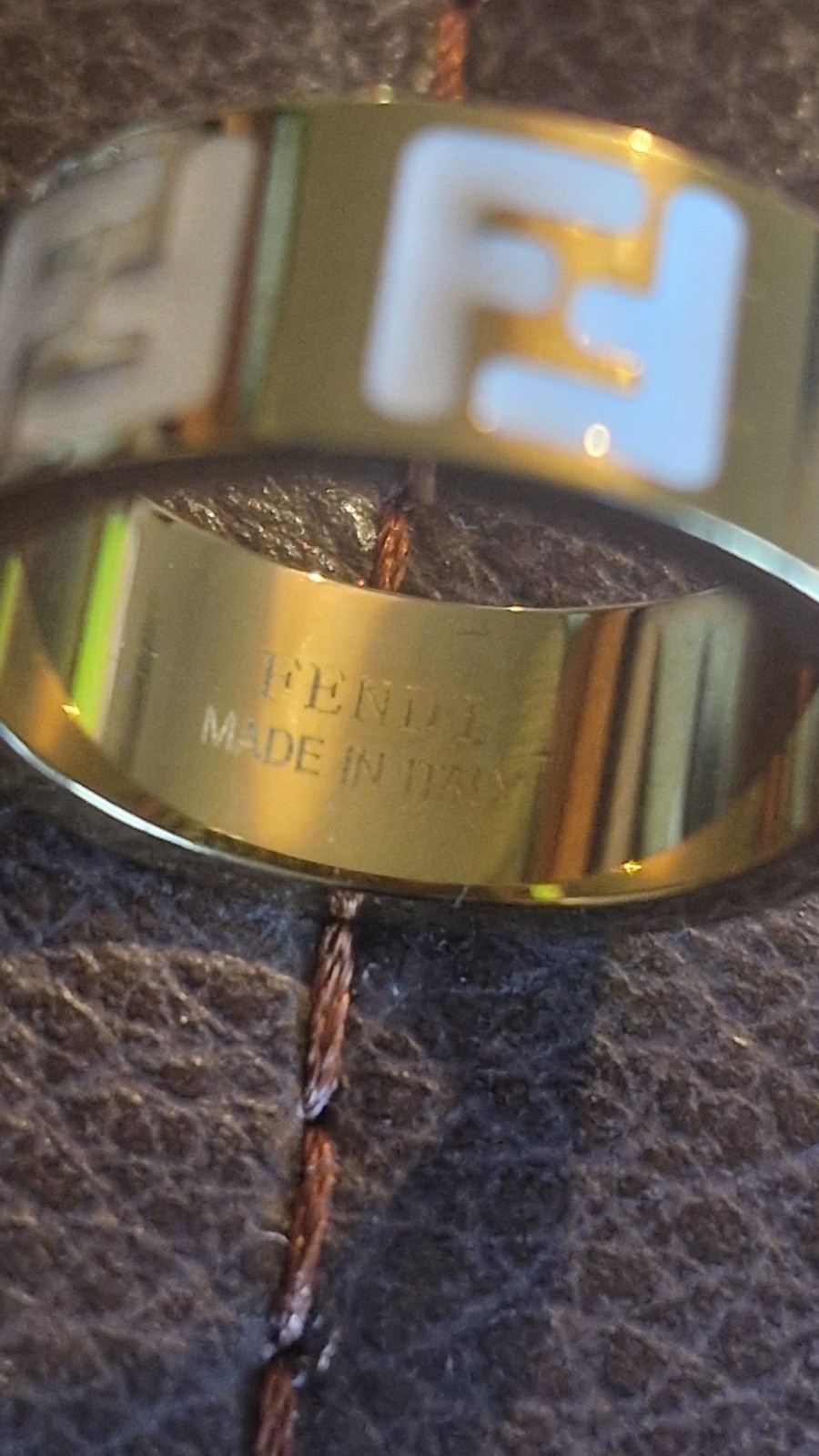 Women’s Fendi Ring Size M with FENDI made in Italy inside