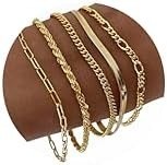 Dearmay Gold Bracelets for Women Waterproof, 14K Gold Plated Minimalist