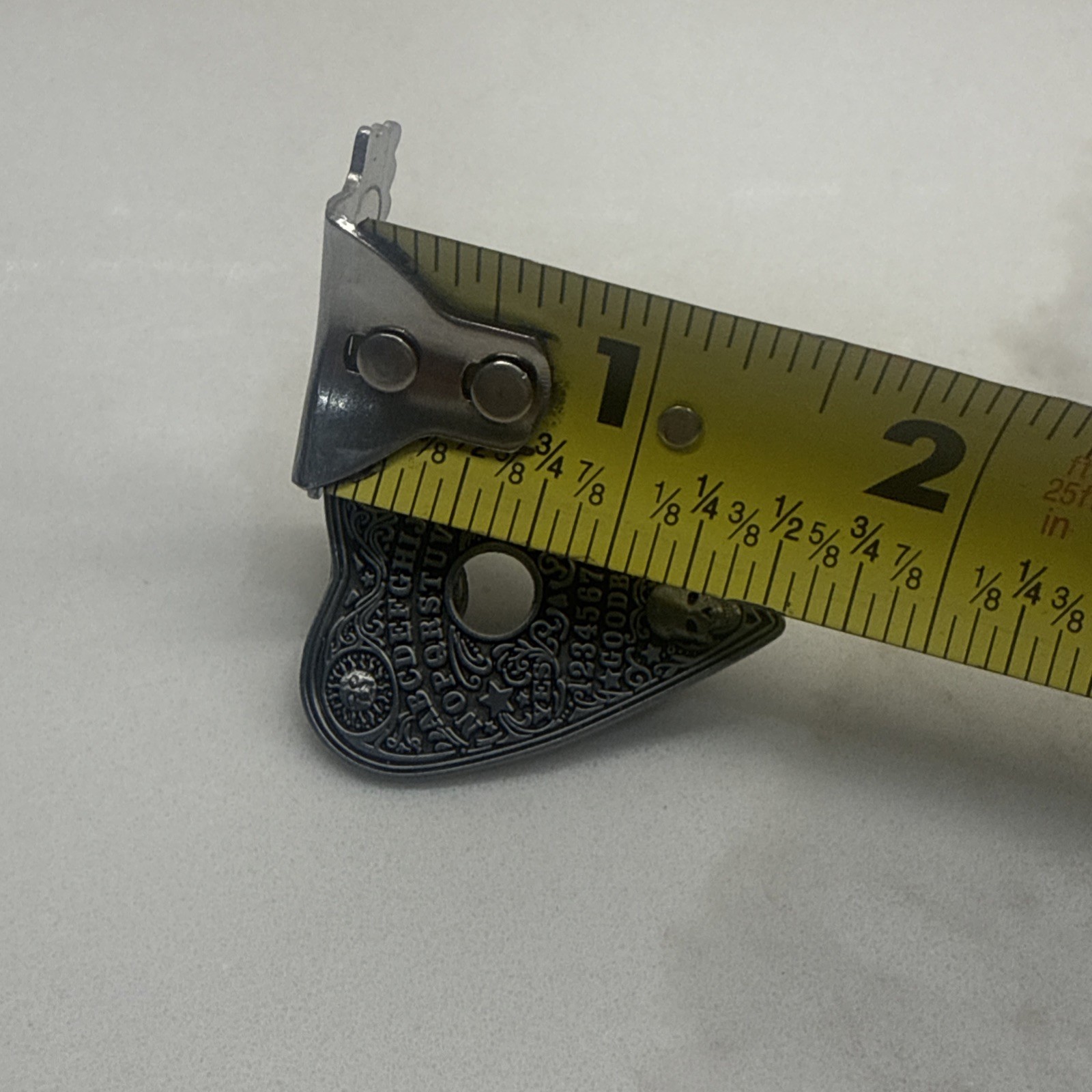 Planchette Style 1pc Metal Pin Double Rubber Backer Ouija Board Fast Shipping!
