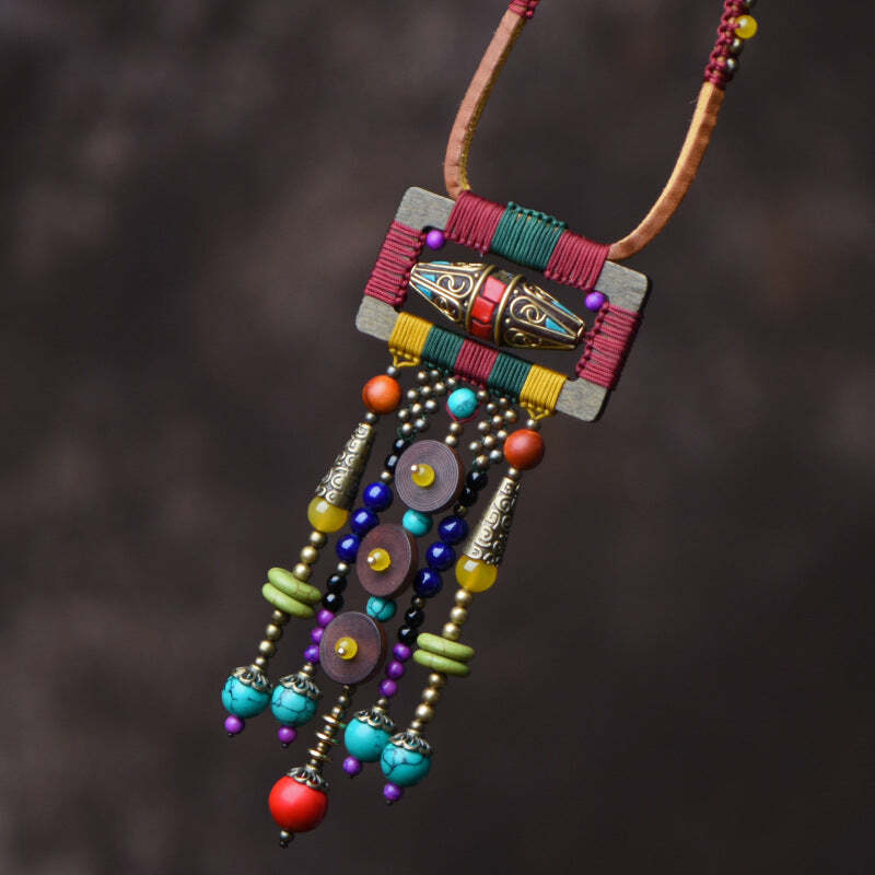 Ethnic Style Creative Necklace Tassel Necklace Temperament Pendant Necklace