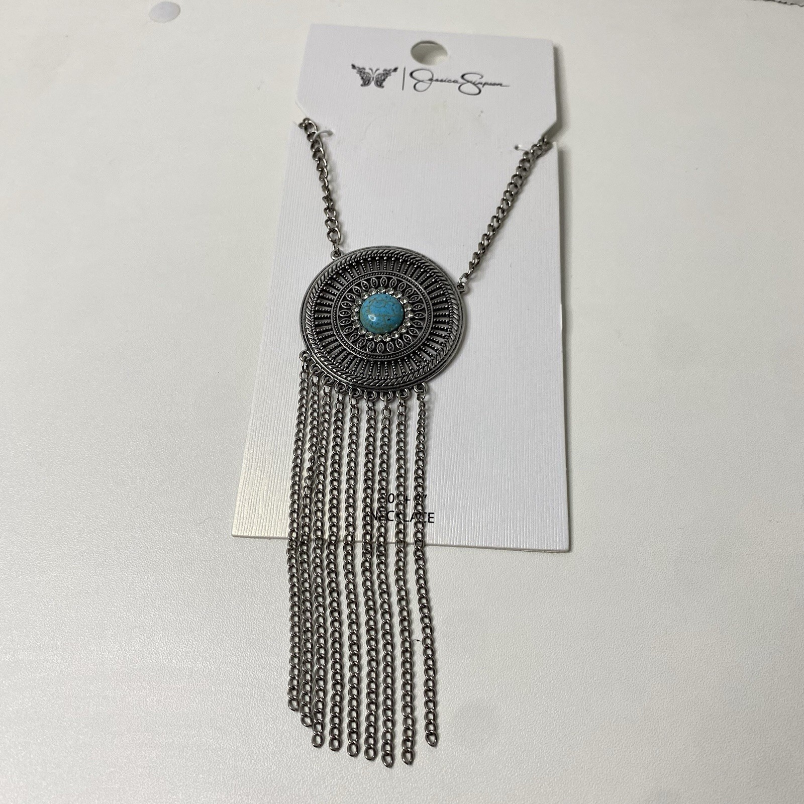 Southwestern Jessica Simpson Turquoise/Cobolt Blue Necklace