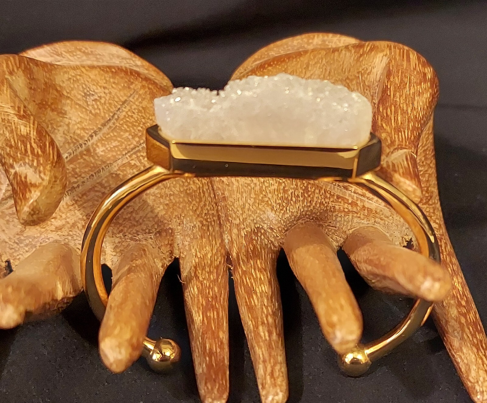 Kinsley Armelle 18k Gold Plated White Quartz Bracelet