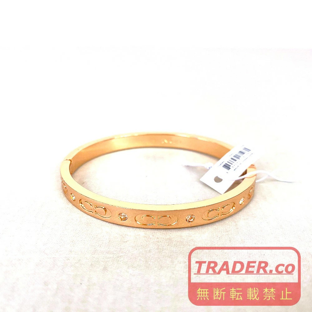 Used COACH Coach Kissing C Hinged Bangle RGD for Women with Box Excellent Condit