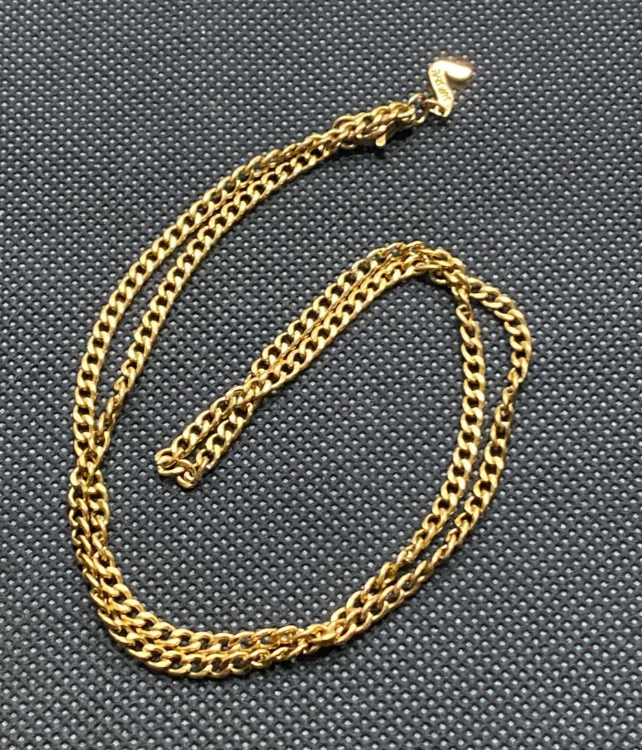 Gold Necklace 18″ Surf Style Chain Hypoallergenic Stainless Steele