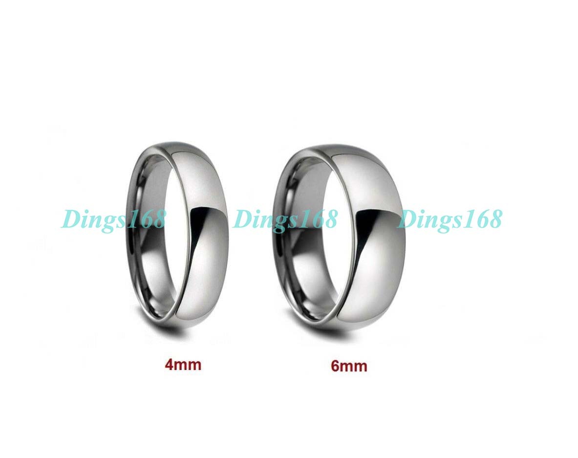 18K Gold Filled Tarnish-Resistant 6mm Wide Classic Smooth Band Ring Size 8 X253