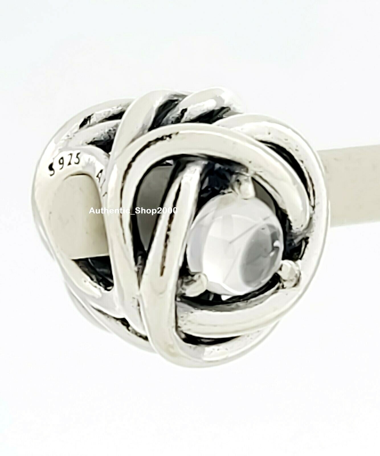 New 100% Authentic PANDORA 925 Ale April Clear Eternity Circle Charm 790064C01