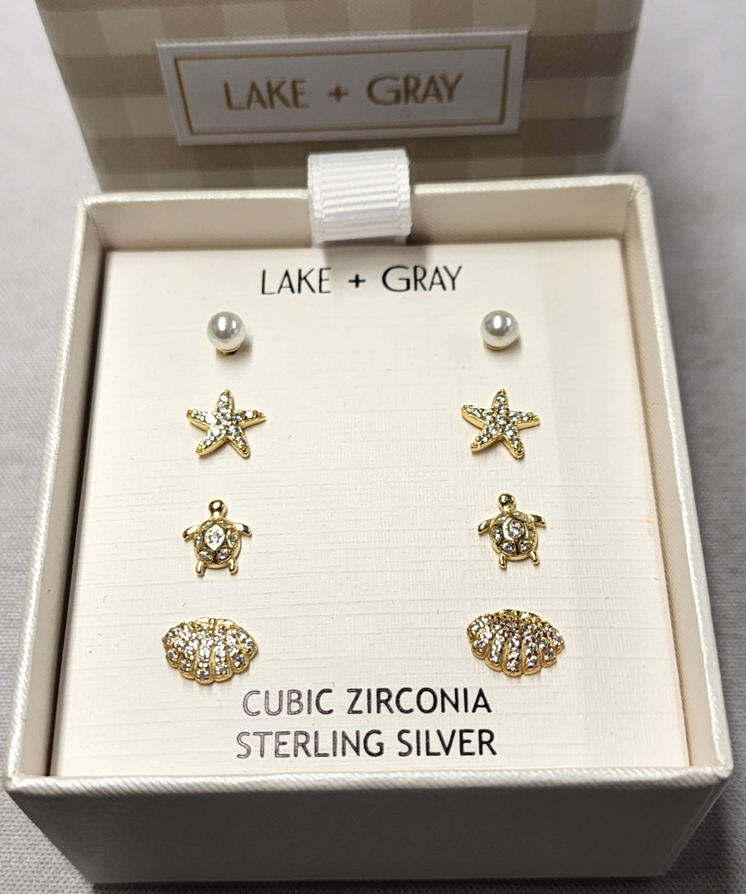 Lake + Gray Beachy Stud Earring Set 3mm, 6mm, 7mm, 8mm Sterling Silver
