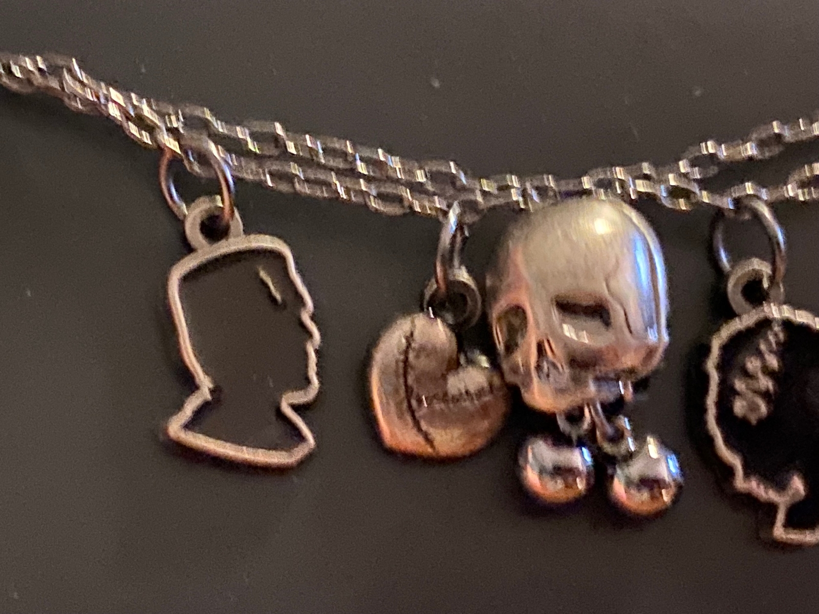 Universal Studios Monsters Frankenstein & Bride Bracelet Charms Love Stitches