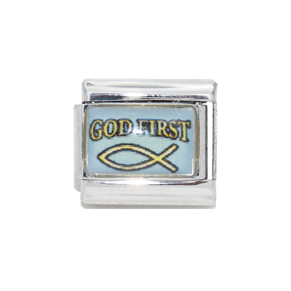 God First photo Italian Charm – fits 9mm classic Italian charm bracelets