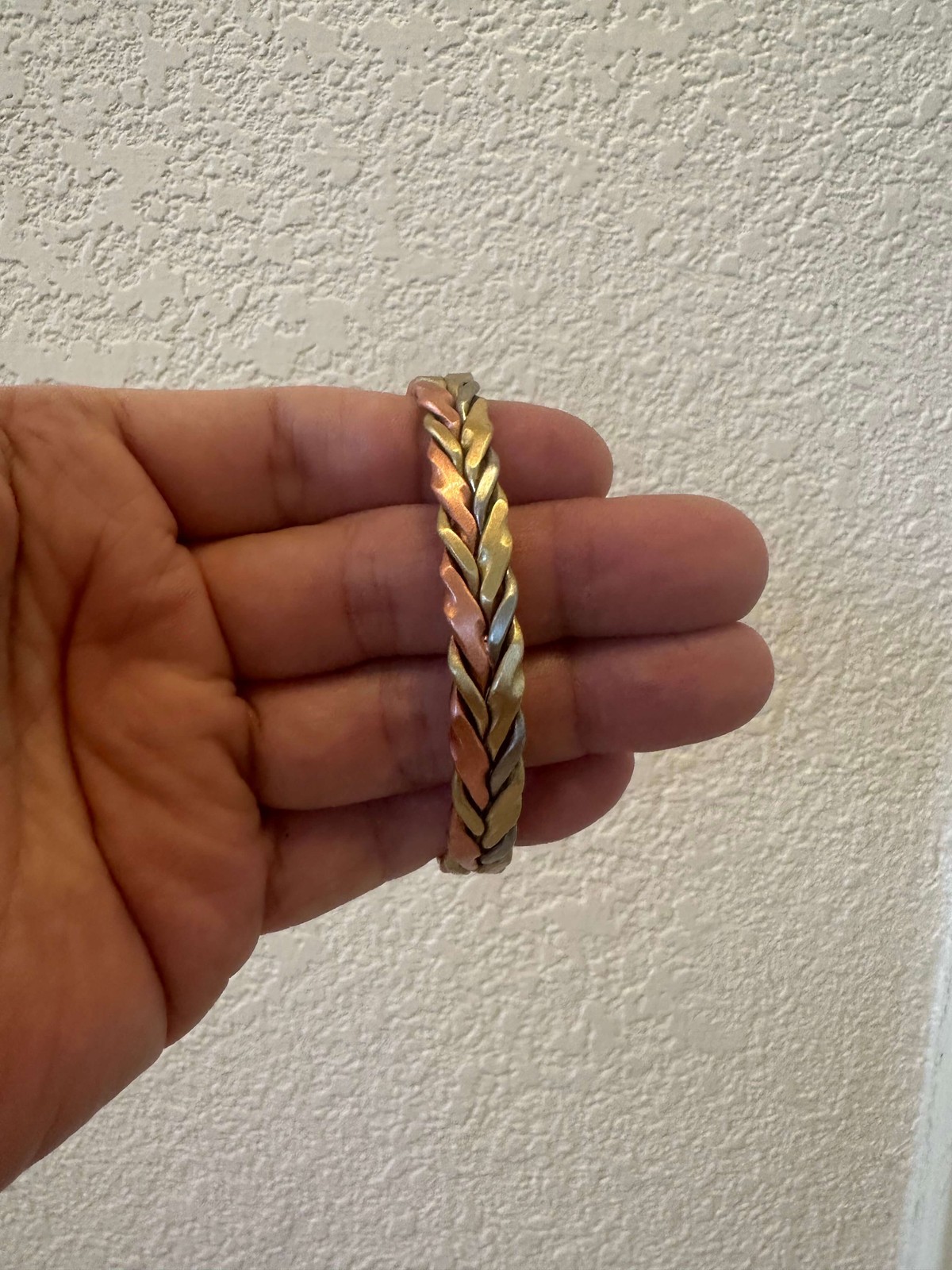 TriColor Copper Magnetic Bracelet 6 max magnets Balance Energy Power Calm Joy RX
