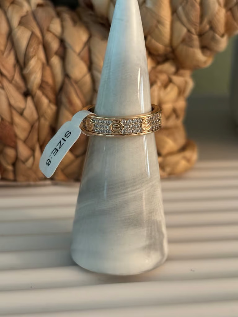 Park Lane Gold Promise Ring – size 8