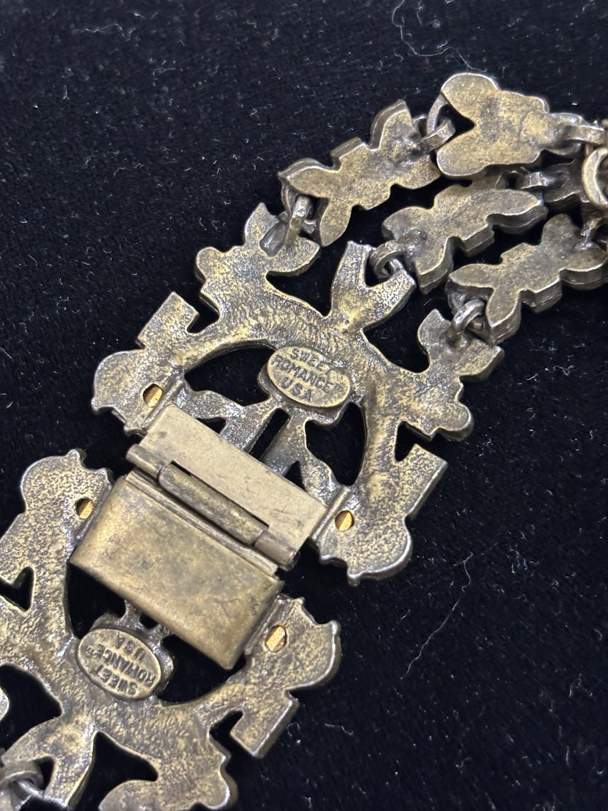Sweet Romance Multi Layer Chain w/ 2 Rhinestone Panels