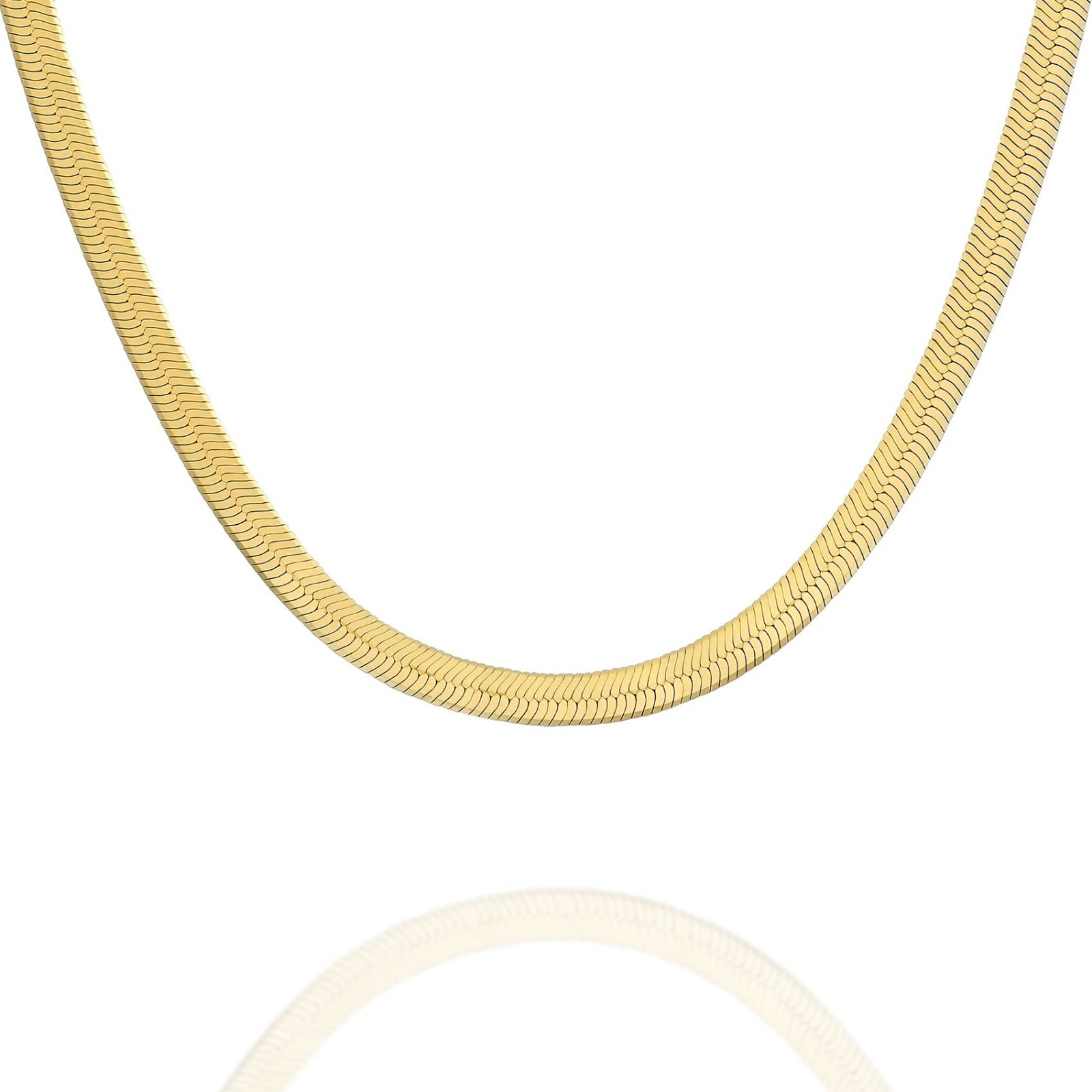 22K Gold Plated Chain Necklace for Women & Men | Solid 925 Sterling Silver | Cub