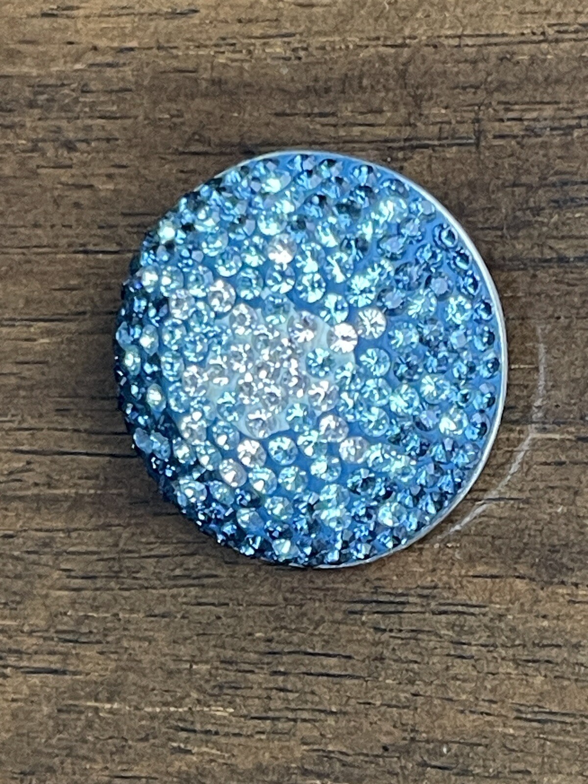CT Signed 925 Silver Blue White Cz Pendant