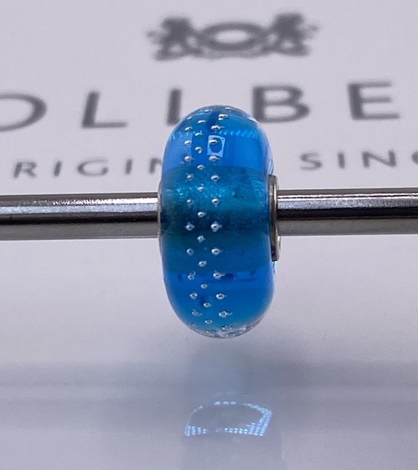 Trollbeads Silver Trace Turquoise Bead