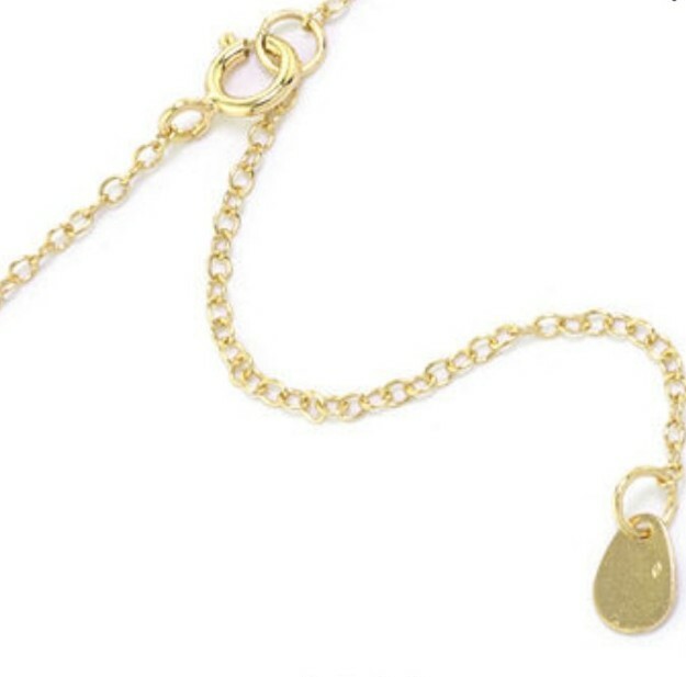 Silver Treasures 14K Gold Over Silver 16 Inch Cable Round Pendant Necklace