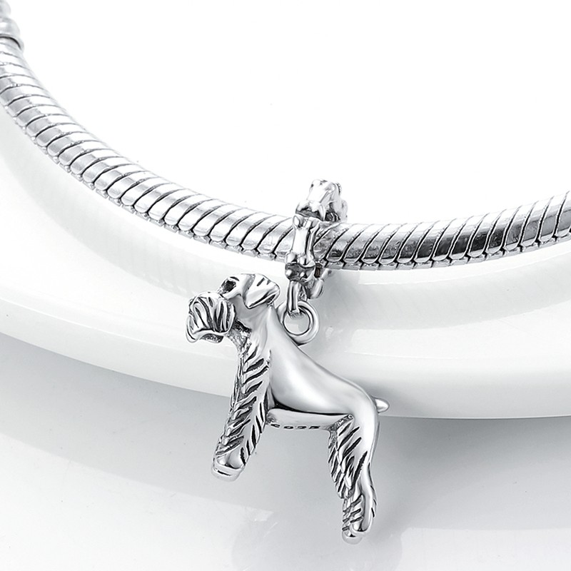 MULA European 925 Silver DIY Charm Pet Dog Dangle For Women Bracelet Necklace