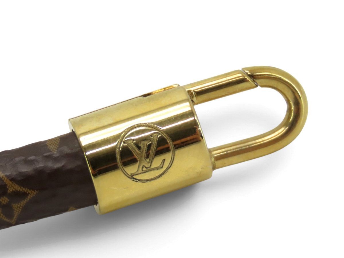Louis Vuitton Bracelet Vivienne Monogram Bangle Dark Brown Gold M6773F