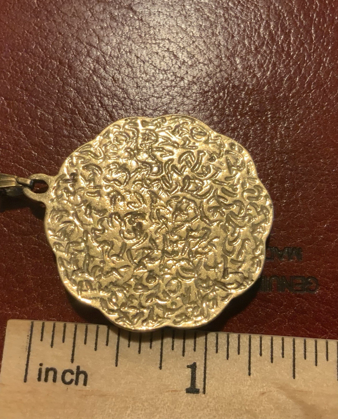 Medieval Bird Flower Necklace Palace Museum Gold Court Heart CZ Art VTG Antique