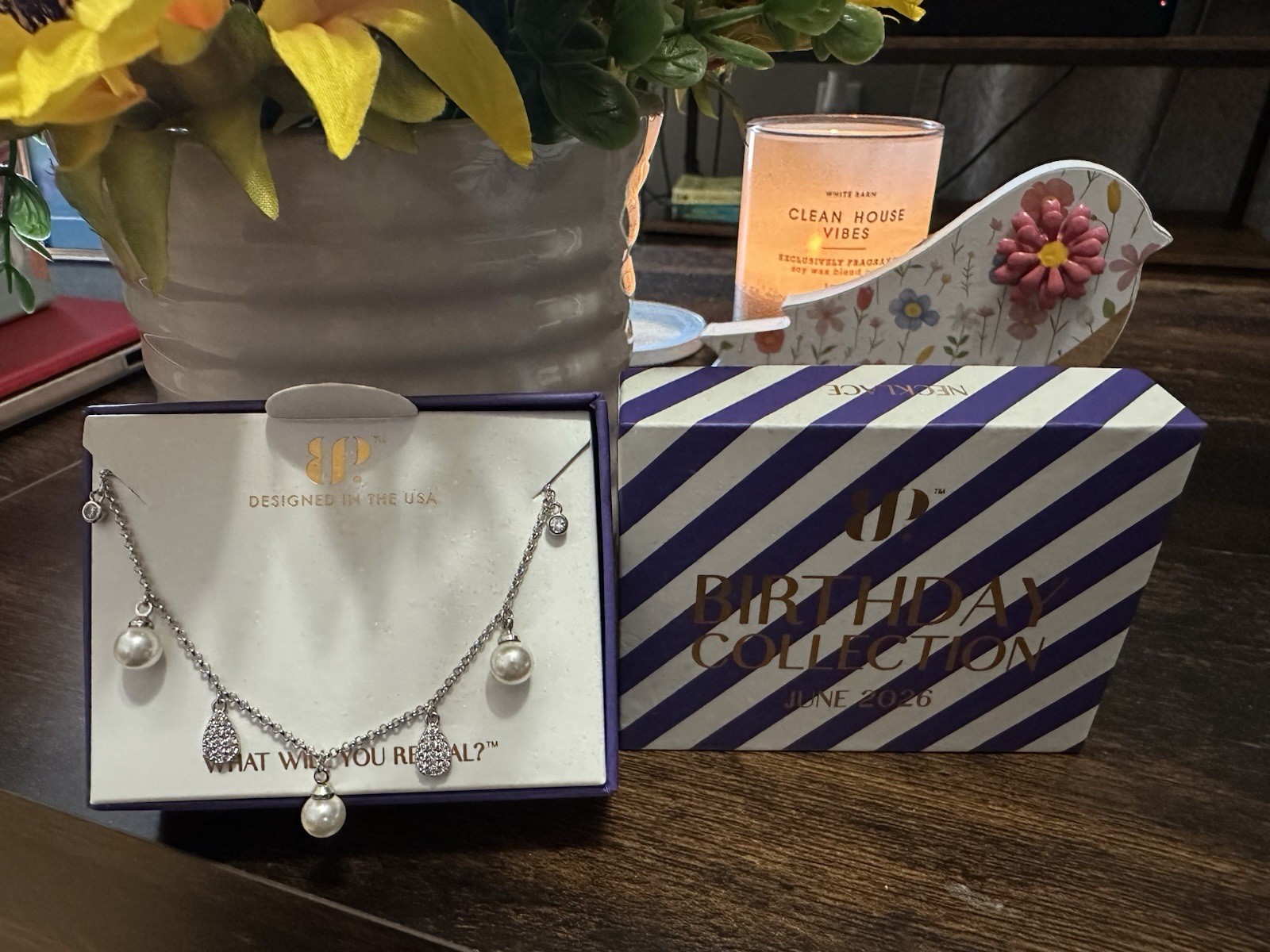 Bomb Party June 2026 NK17296 Classic And Timeless Ceramic Pearl Rhodium Plating