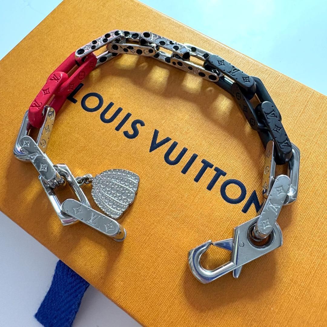 Louis Vuitton x Yayoi Kusama M0976L Infinity Bracelet Red Unisex Made in Italy