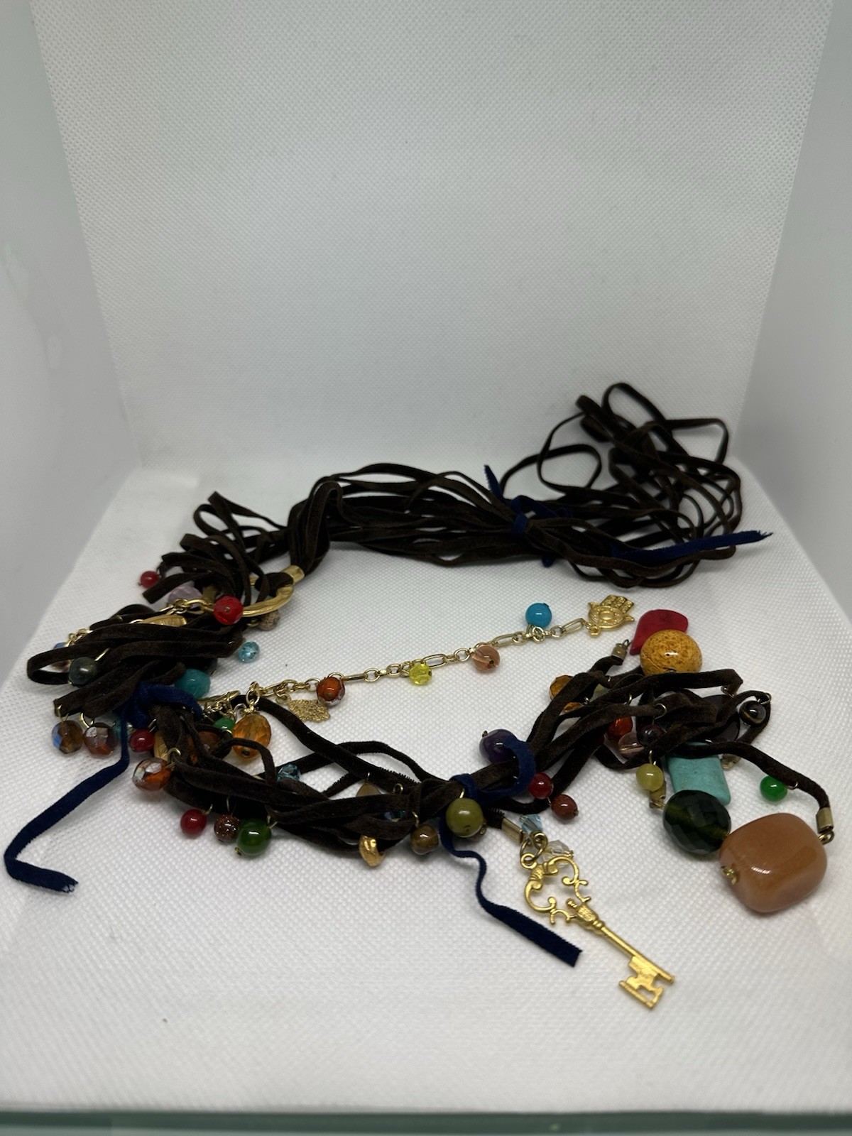 NWOT Hippie Boho Bohemian Style Good Luck Charms Necklace. See pics.