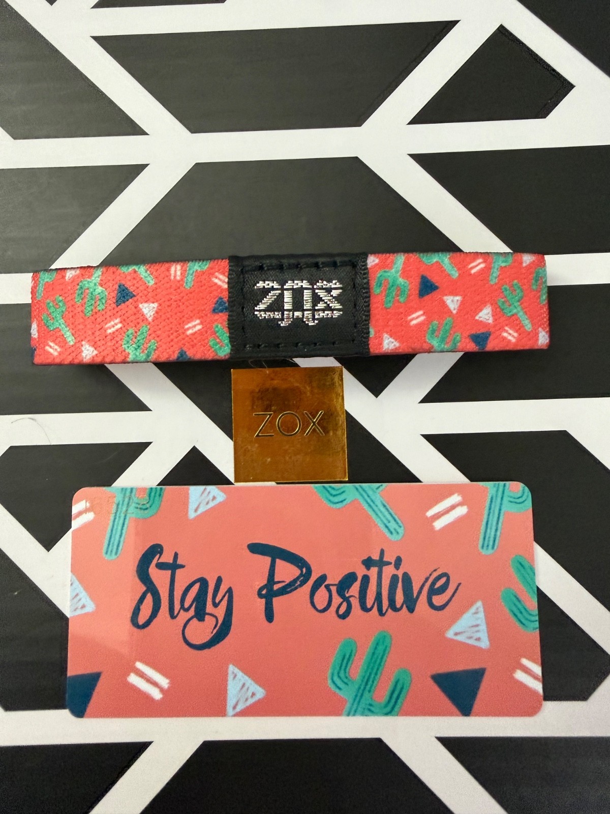 ZOX “STAY POSITIVE #16528” MEDIUM NIP NEW UNREDEEMED