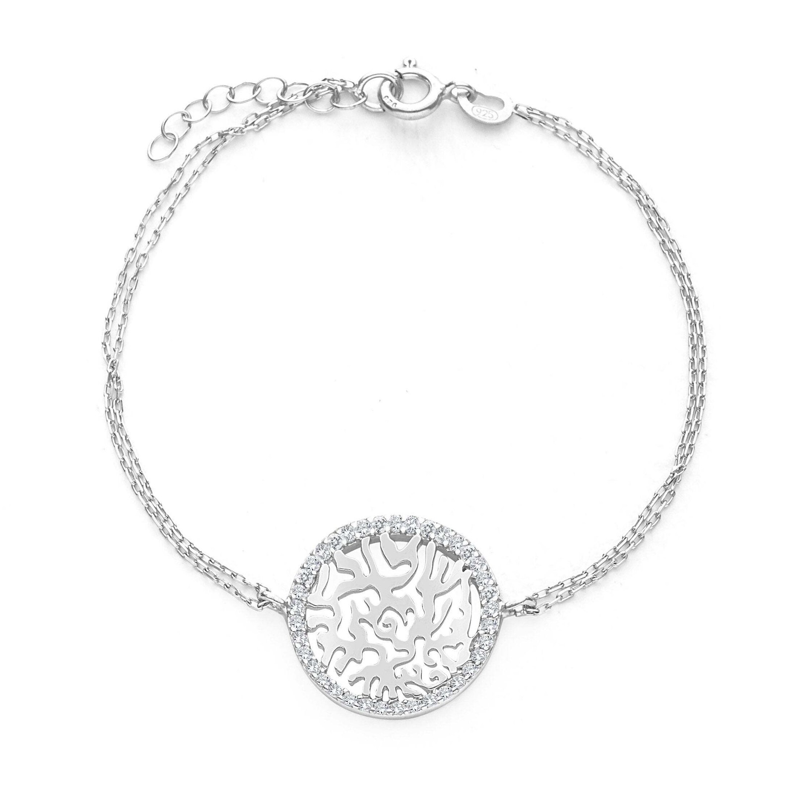 Shema Israel Hebrew Prayer Bracelet Gold Plated CZ Jewish