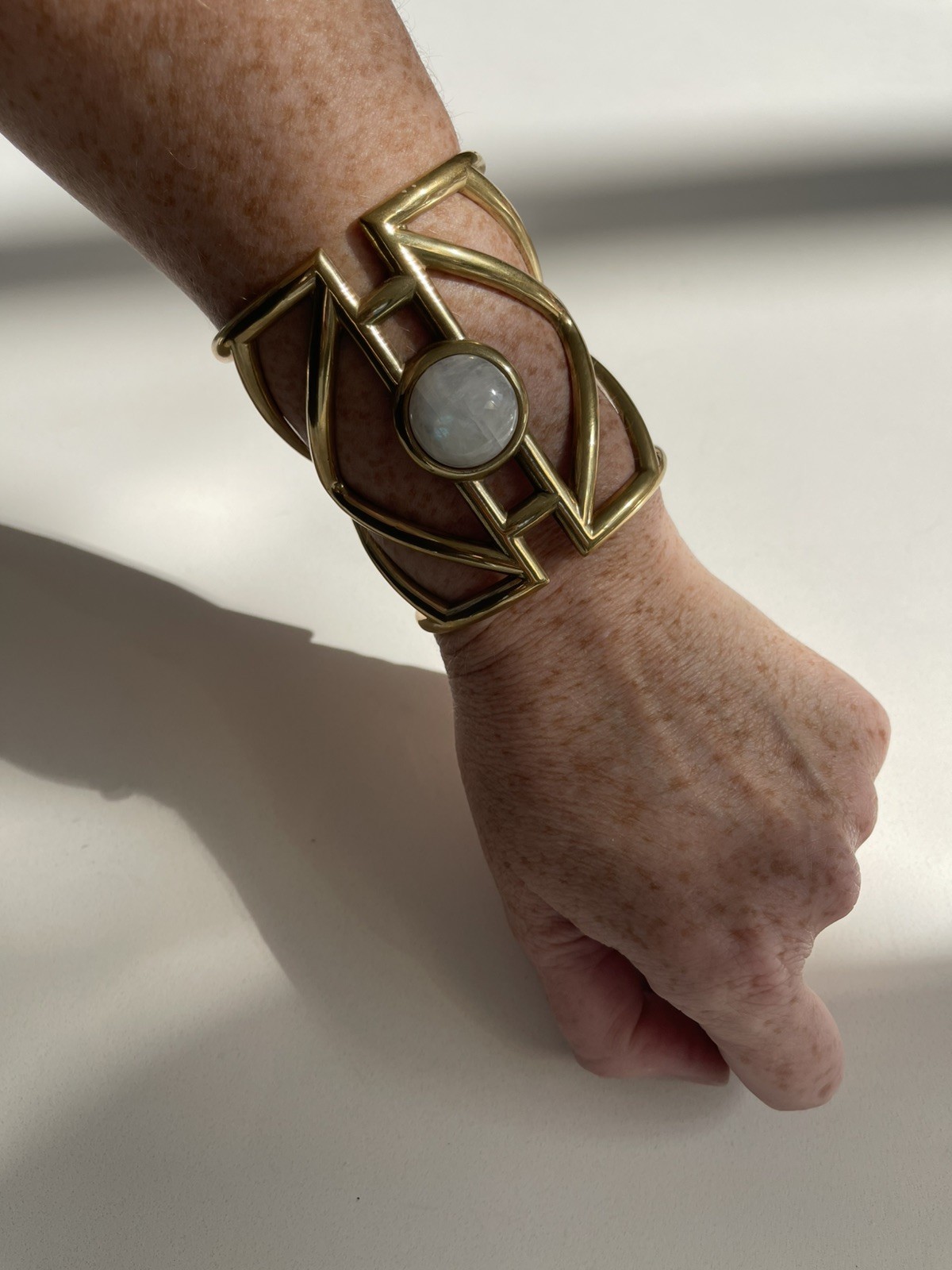 ARCHIVE: Pamela Love ‘Pathway’ Moonstone Cuff – Brass – Circa 2014 NYC