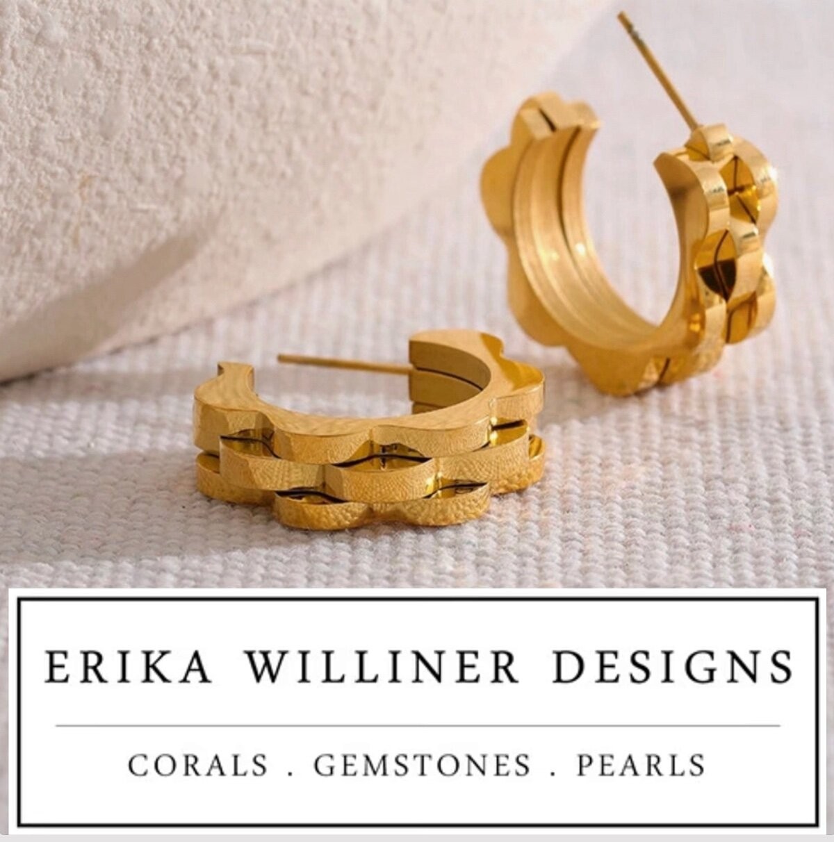 Erika Williner Designs Jewelry Rolly Hoop Earrings