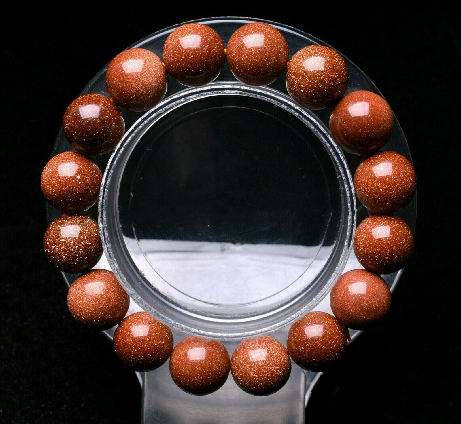 Natural 6/8/10/12mm Gold Sands Round Gemstone Beads Stretch Bracelet 7.5″ AAA++