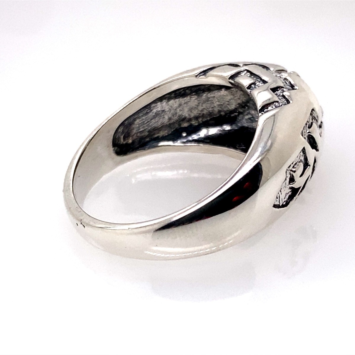 KAbana Topaz Sterling Silver Carved Ring (DG7214804)