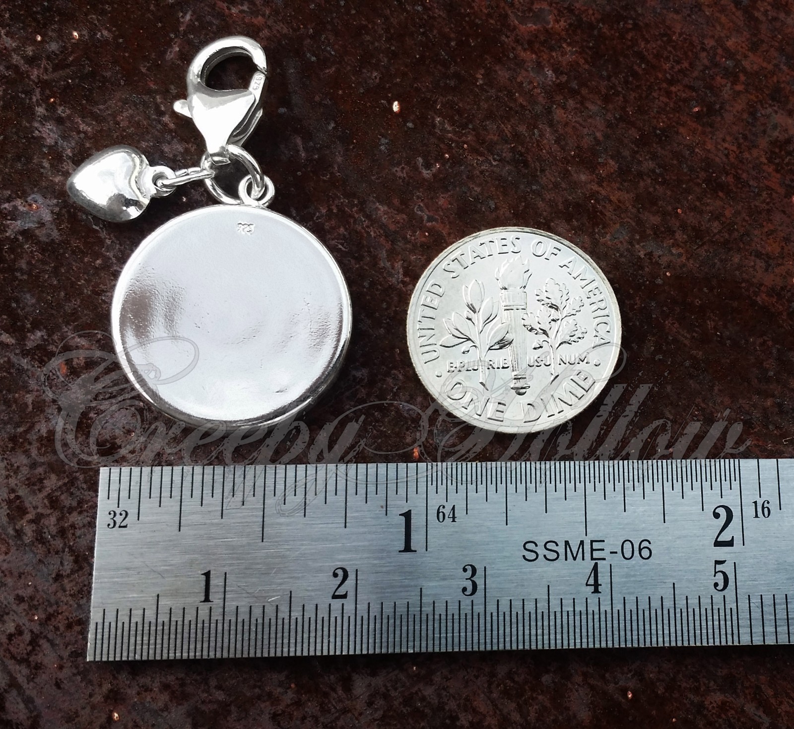 925 Sterling Silver Charm Medical Alert Spinal Cord Stimulator