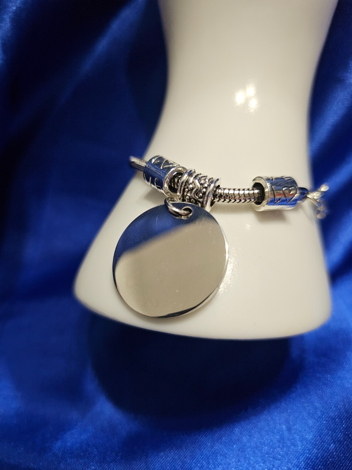 A MOTHER’S GIFT FROM DAUGHTER SILVER TONE BRACELET “I LOVE YOU FOREVER” 6″-8″