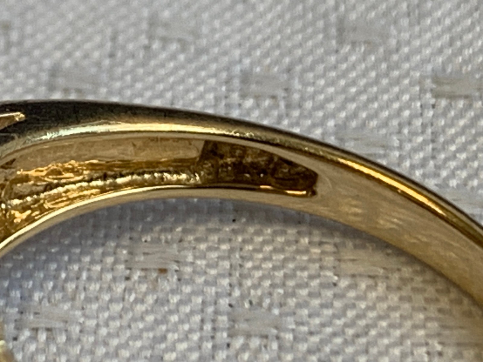 10K Yellow Gold Ring 4.62g Jewelry Size 7 Band Alexandrite Look Stone *READ*