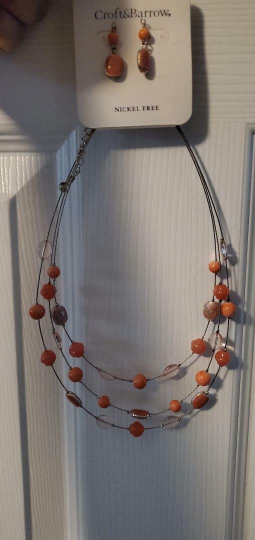 Croft & Barrow Nickel Free Necklace and Earring Set