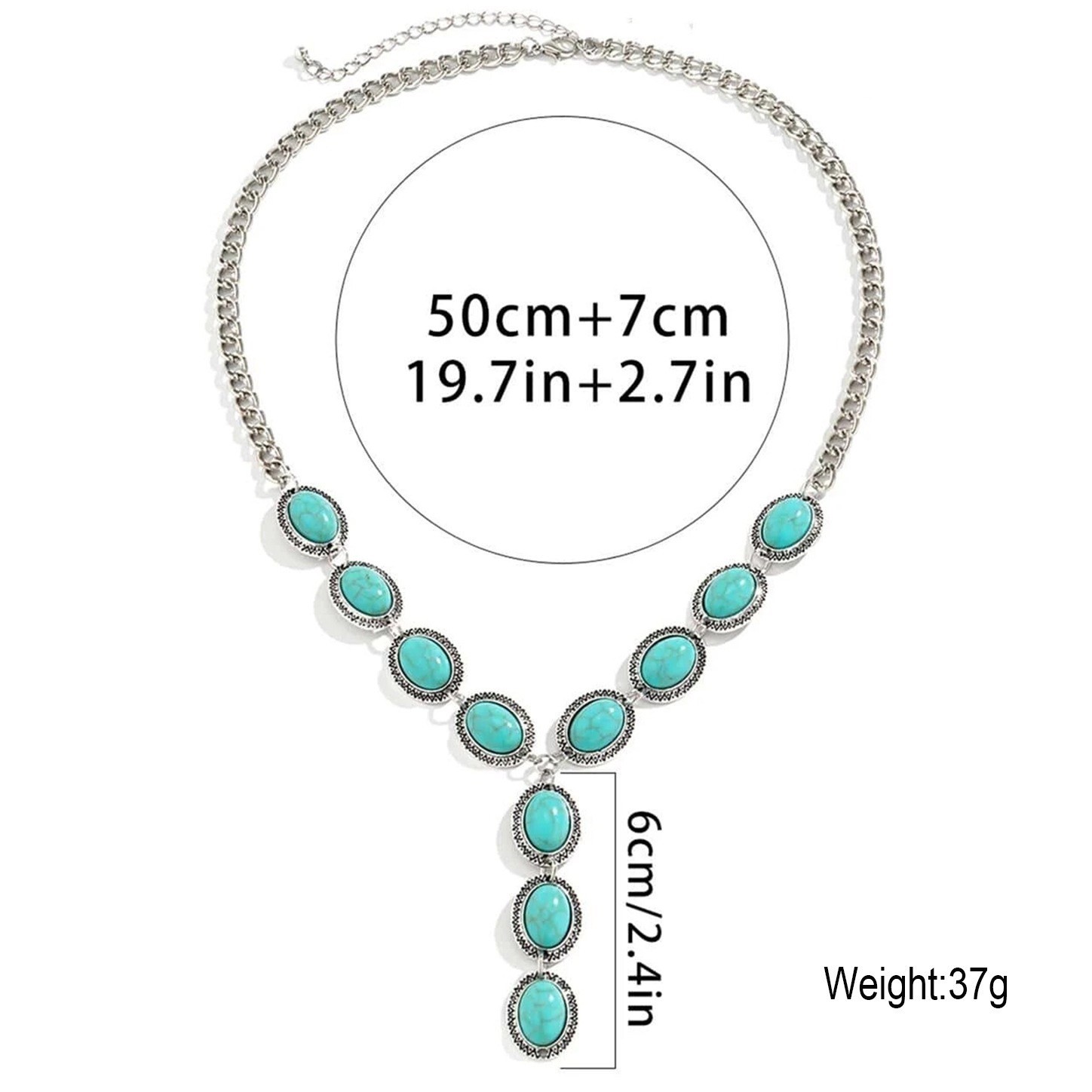 Valentines Sale Tibetan Turquoise Stone Chain Wife Electroformed Necklace Copper