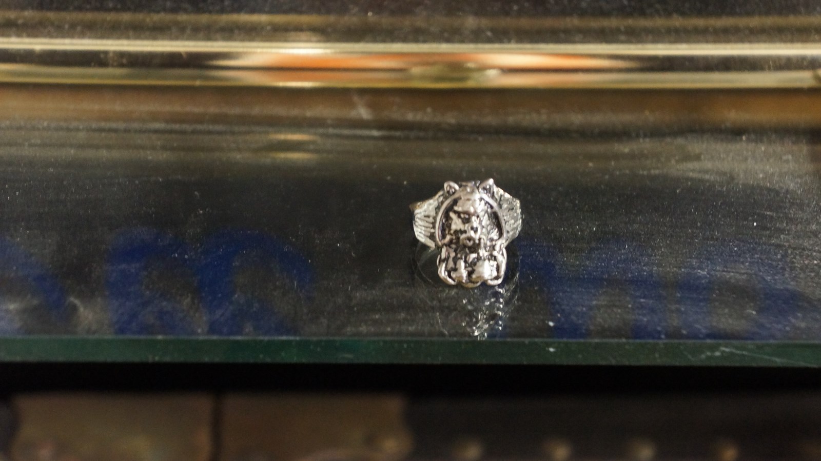 BIKER BASE METAL WOLF RING