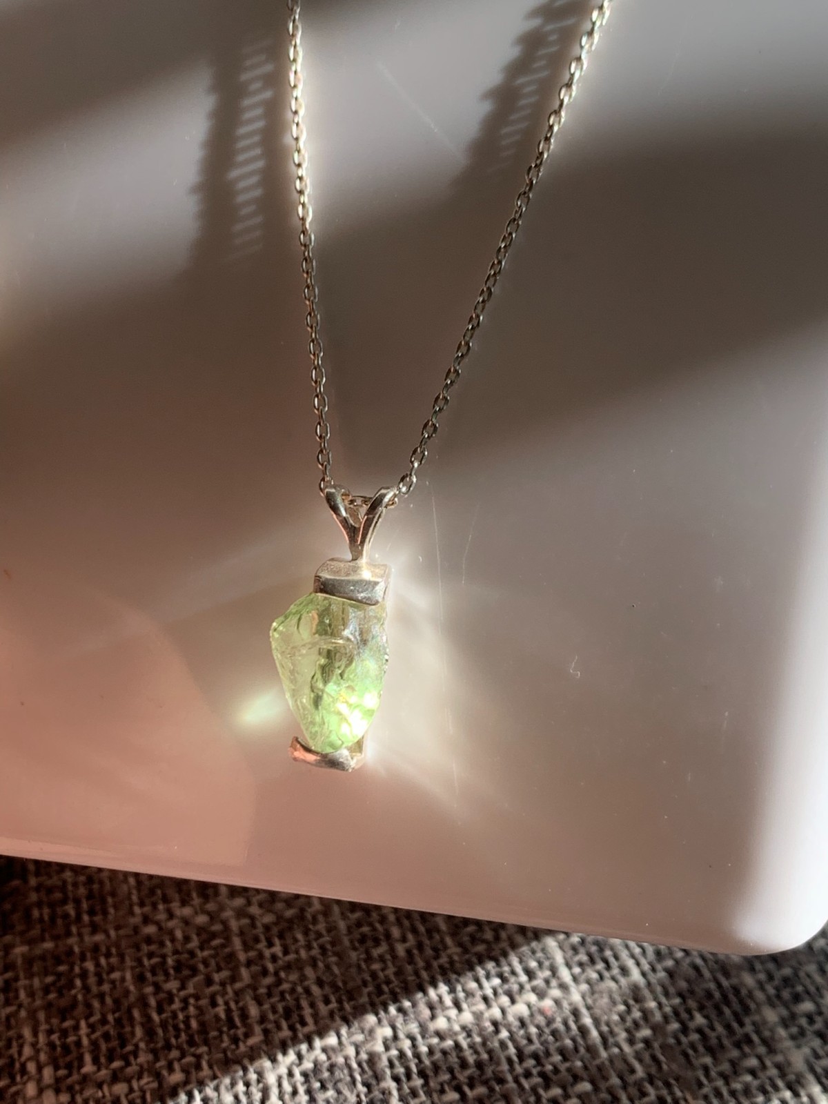 Light Mint Green Dravite Tourmaline Pendant 3.6CT