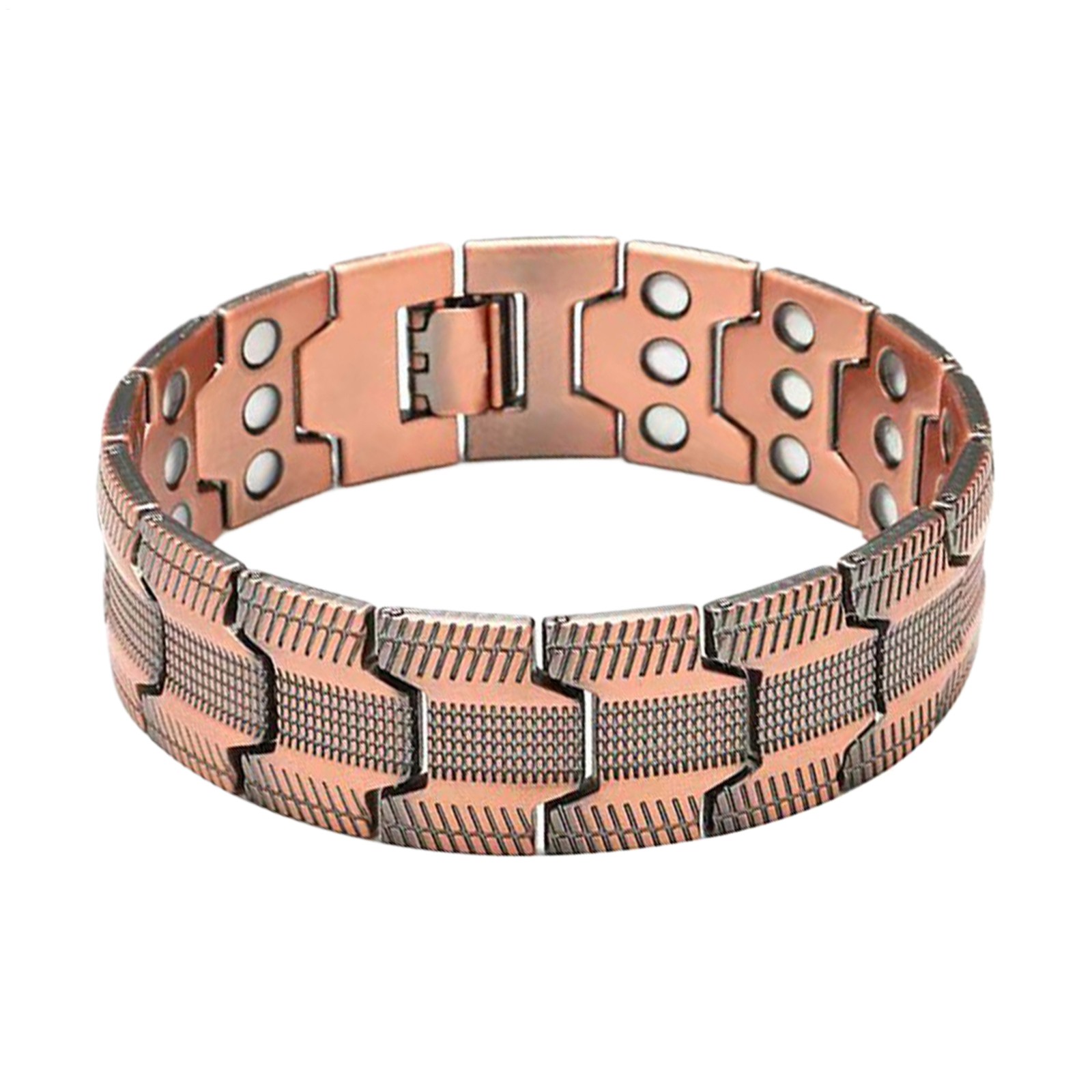99% Pure Copper Magnetic Bracelet Arthritis Relief Adjustable w/ Tool & Box
