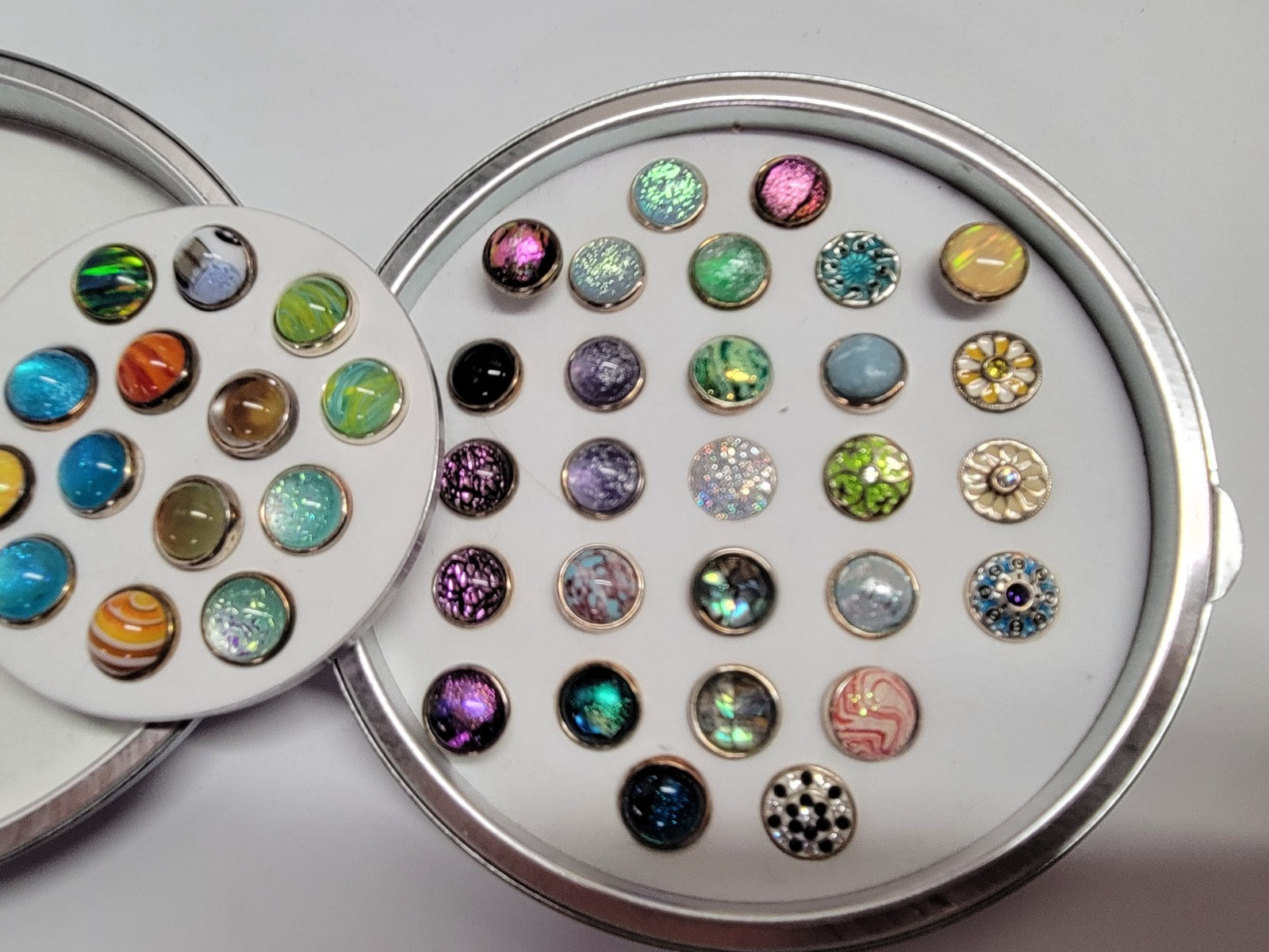 Choice Kameleon Jewelpop Sterling 925 Dichroic Murano Swarovski Enamel Glimmer